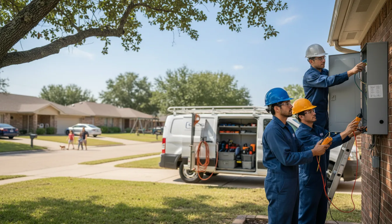 Certified electrician providing emergency electrical services in Lomira, WI